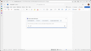 Copilot in Word kann anhand von bestehenden Dokumenten ein komplettes Konzept entwerfen.